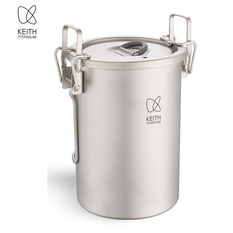 Camping Cooking Tin - Olla para Arroz KEITH de Titanio
