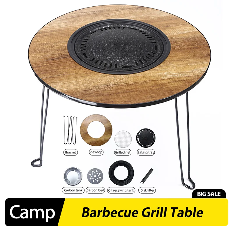 Camping Cooking Table Foldable - Mesa de Barbacoa Plegable Portátil para
