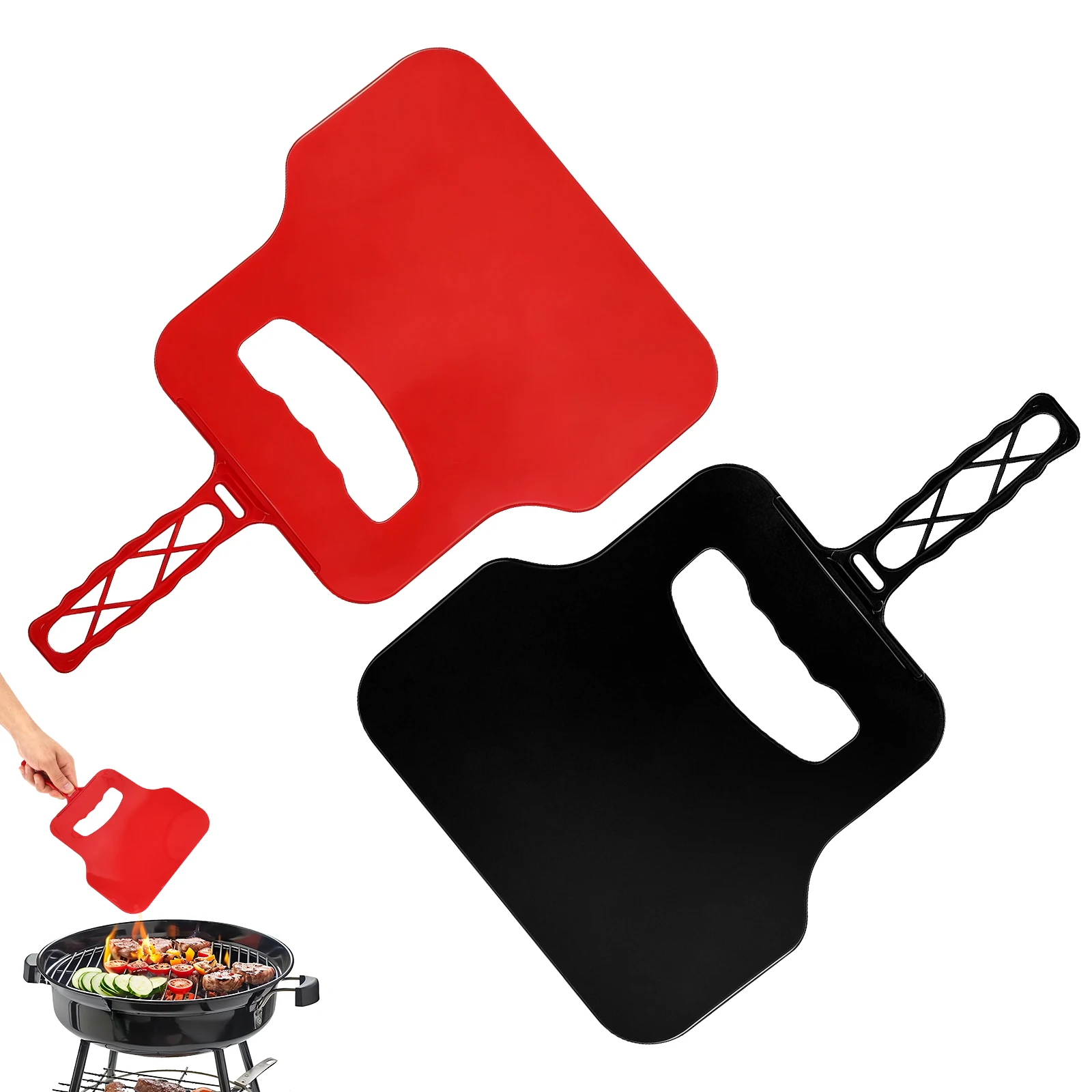 Camping Cooking Portable - Ventilador Manual de Plástico, Herramienta Portátil