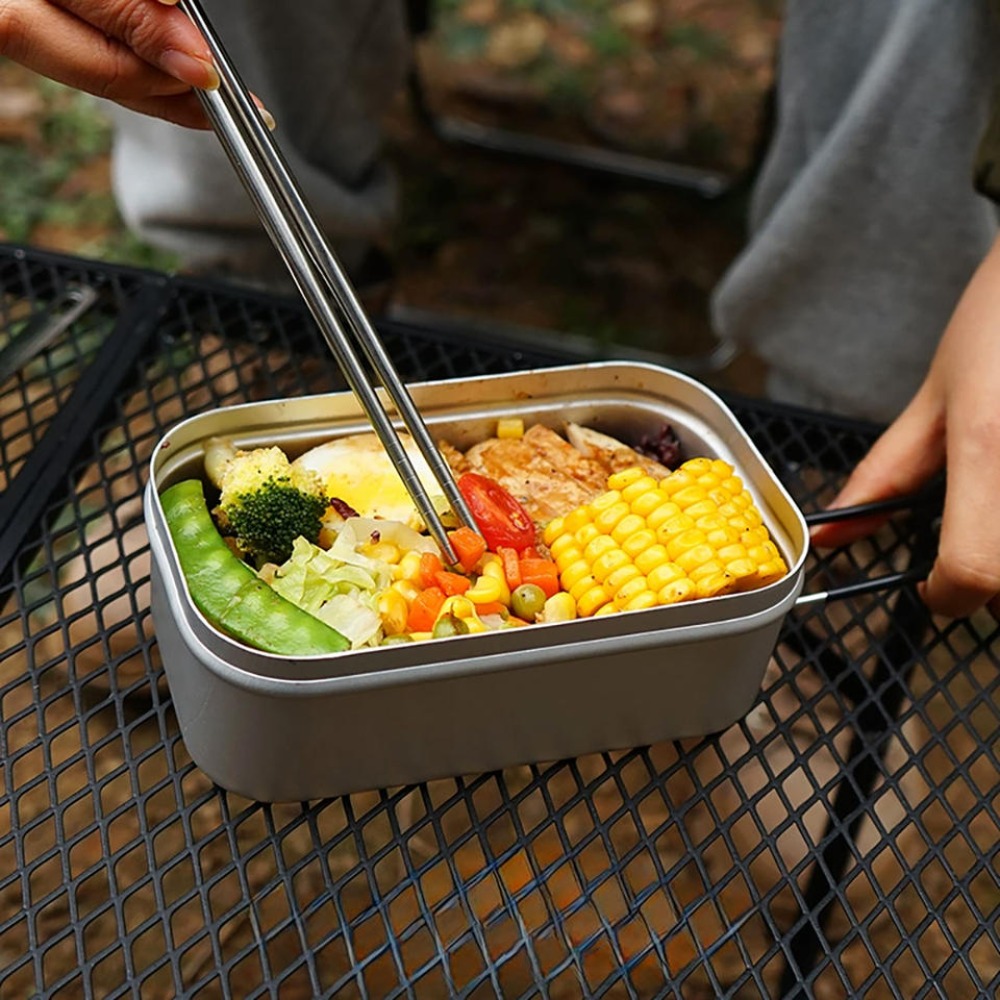 Camping Cooking Box Set - Vajilla ultraligera para acampar, utensilios de