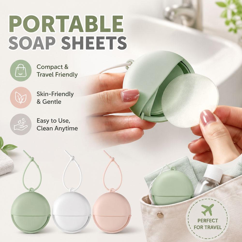 Biodegradable Soap Camp - 50 toallitas portátiles desechables de jabón