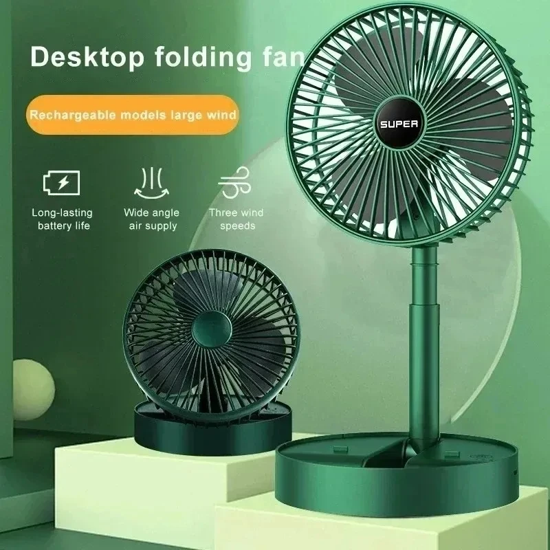 Camping Cooking Table Foldable - Ventilador Eléctrico USB Plegable, Ventilador de