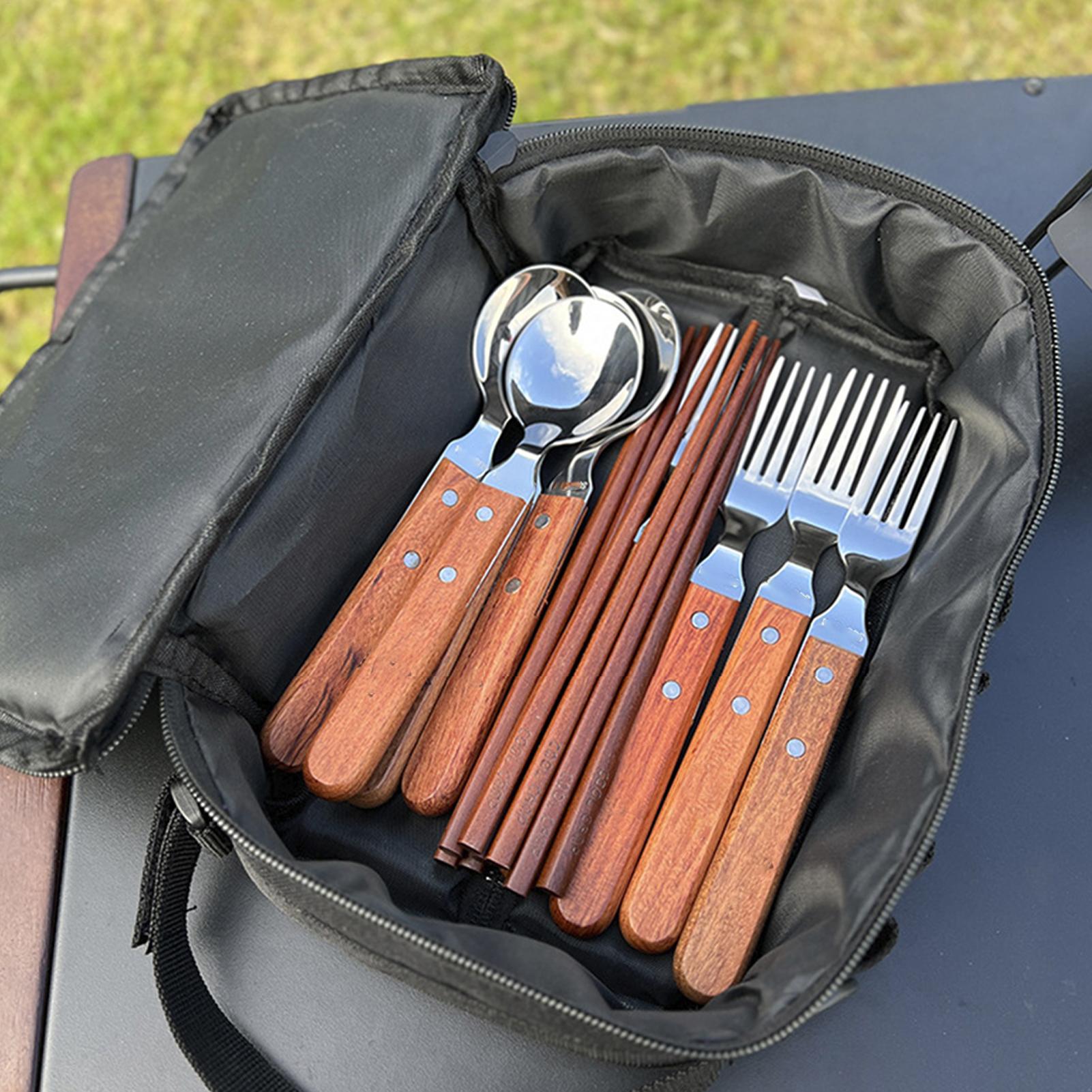 Camping Cooking Caddy - Organizador de utensilios de cocina para