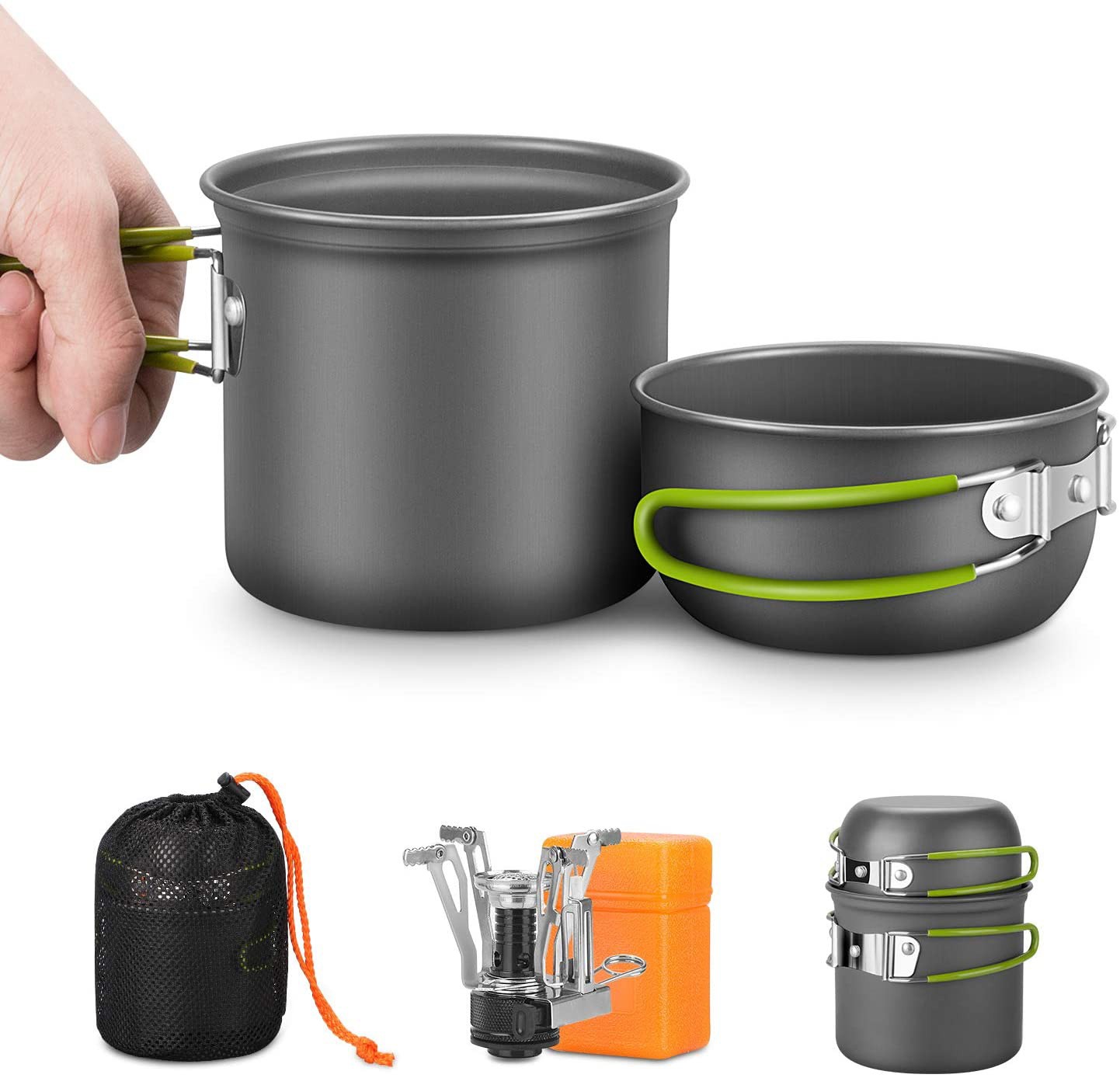 Camping Cooking Box Set - Kit de utensilios de cocina para