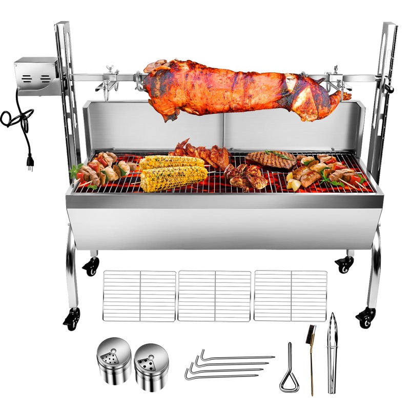 Camping Cooking Equipment Electric - Parrilla de barbacoa 2 en 1,