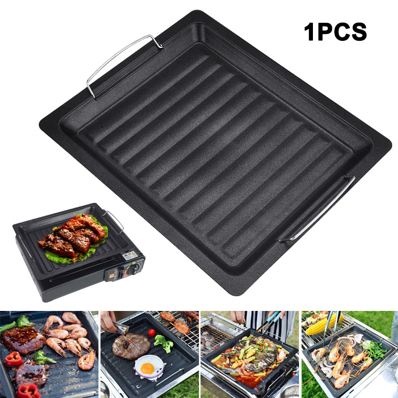 Camping Cooking Wok - Sartén cuadrada gruesa para exteriores con