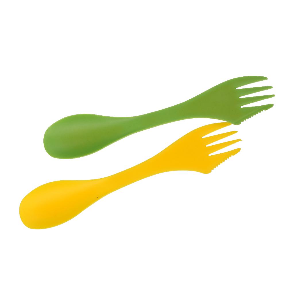 Camp Spork Set - Juego de Cubiertos Multifuncional para Camping,