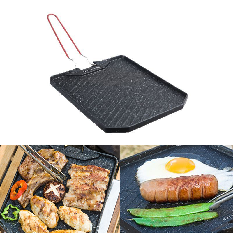 Camping Cooking Cupboard - Sartén para barbacoa para acampar al