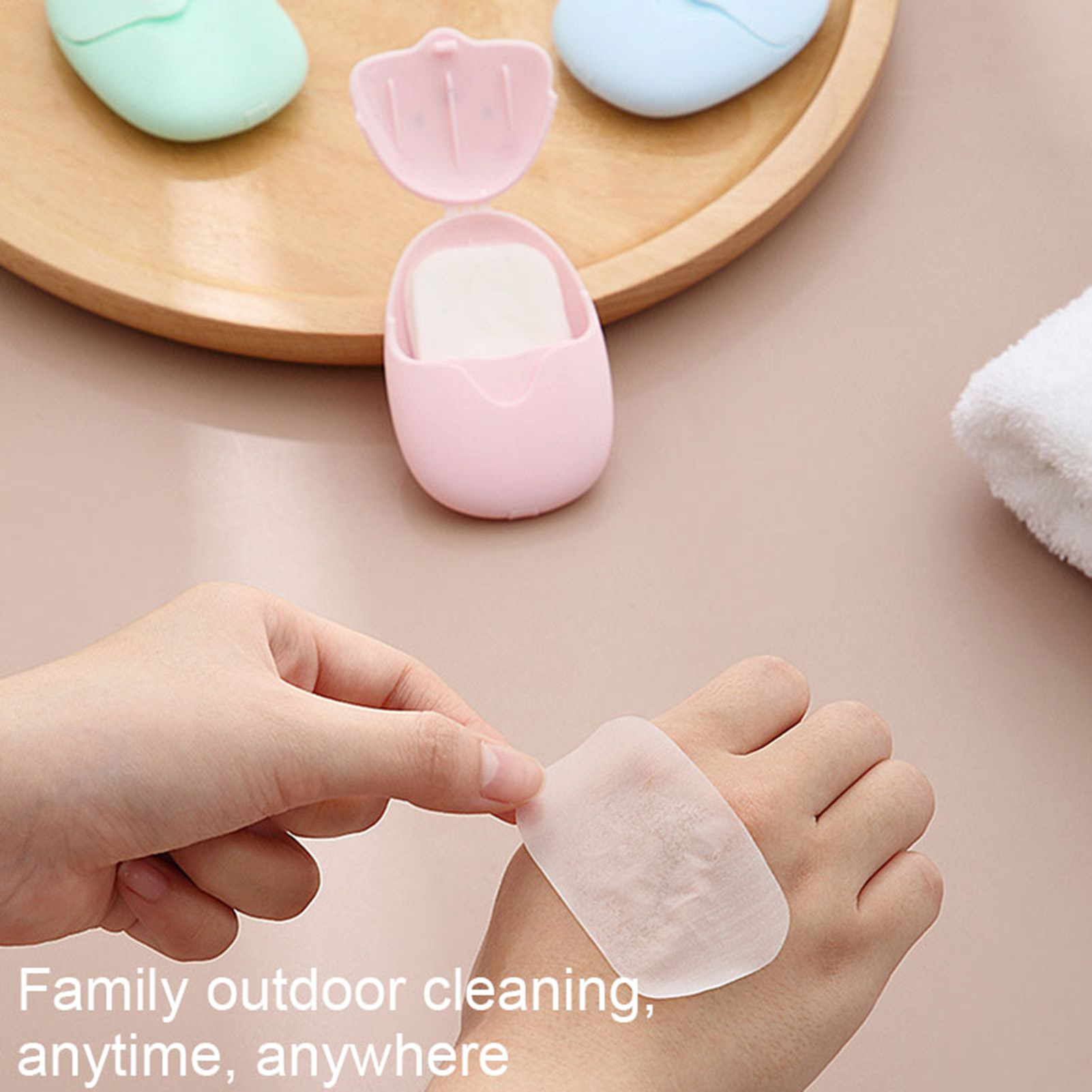 Biodegradable Soap Camp - Tabletas de jabón portátiles para lavado
