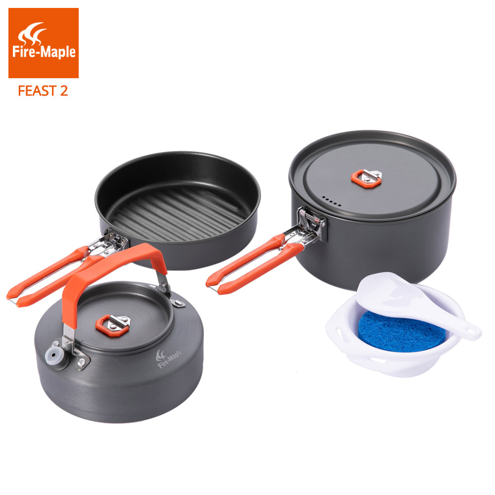 Camping Cooking Box Set - Juego de ollas de Picnic de