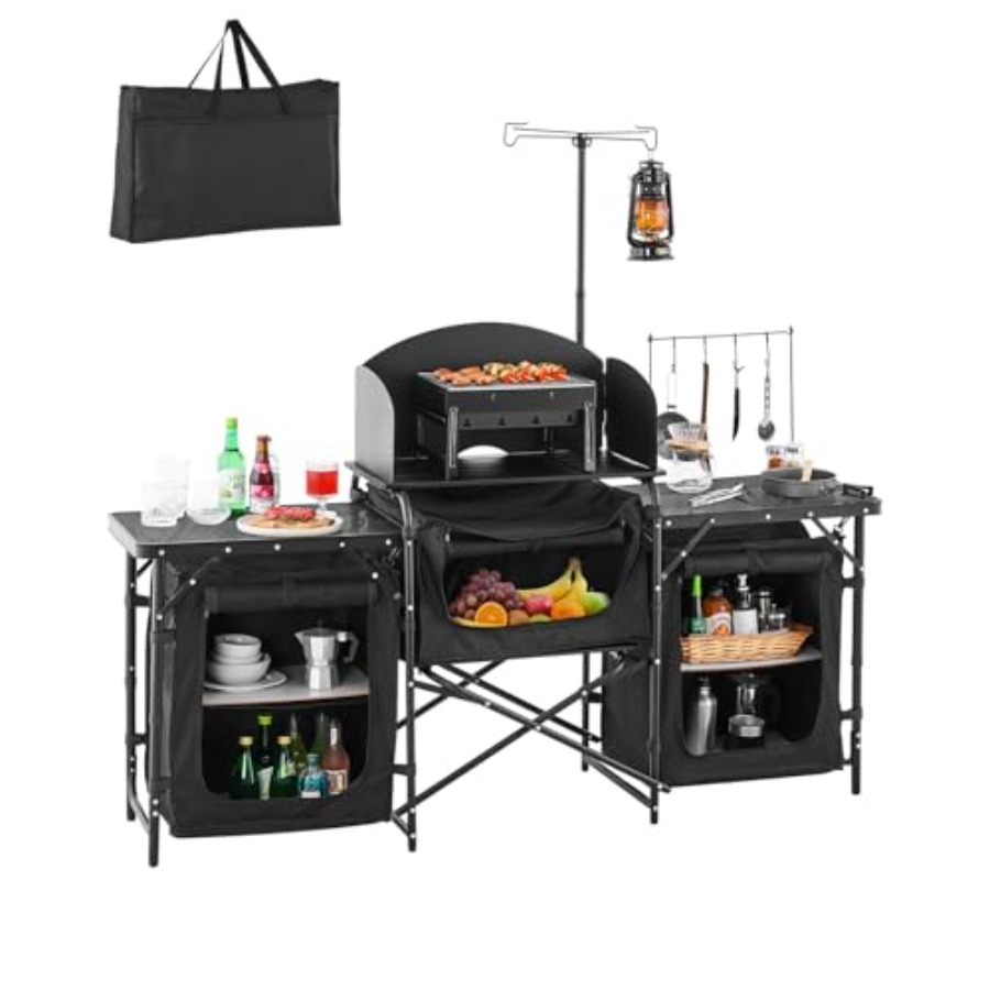 Camping Cooking Cupboard - Mesa de Cocina para Camping, Mesa
