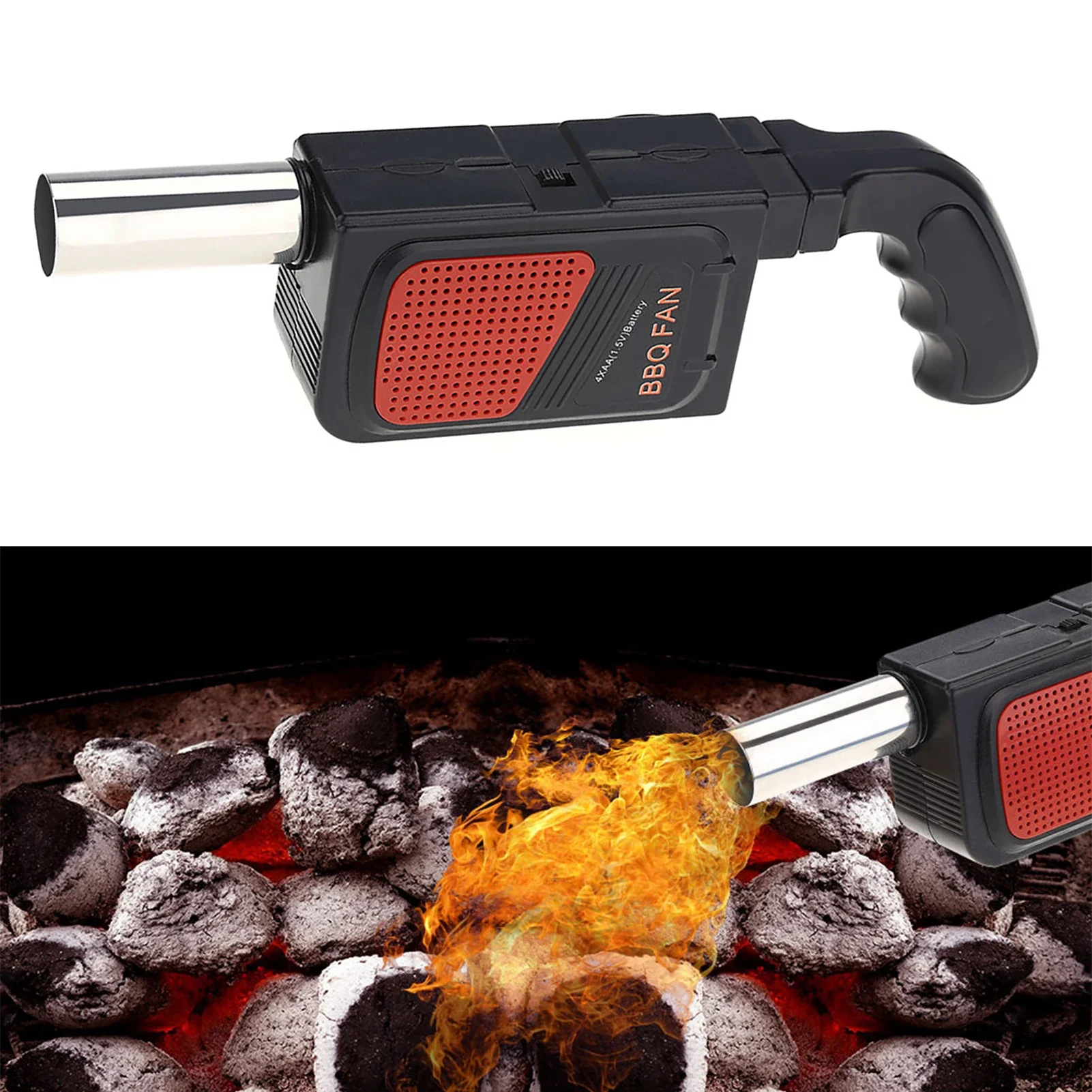 Camping Cooking Portable - Ventilador Eléctrico Portátil para Barbacoa, Soplador
