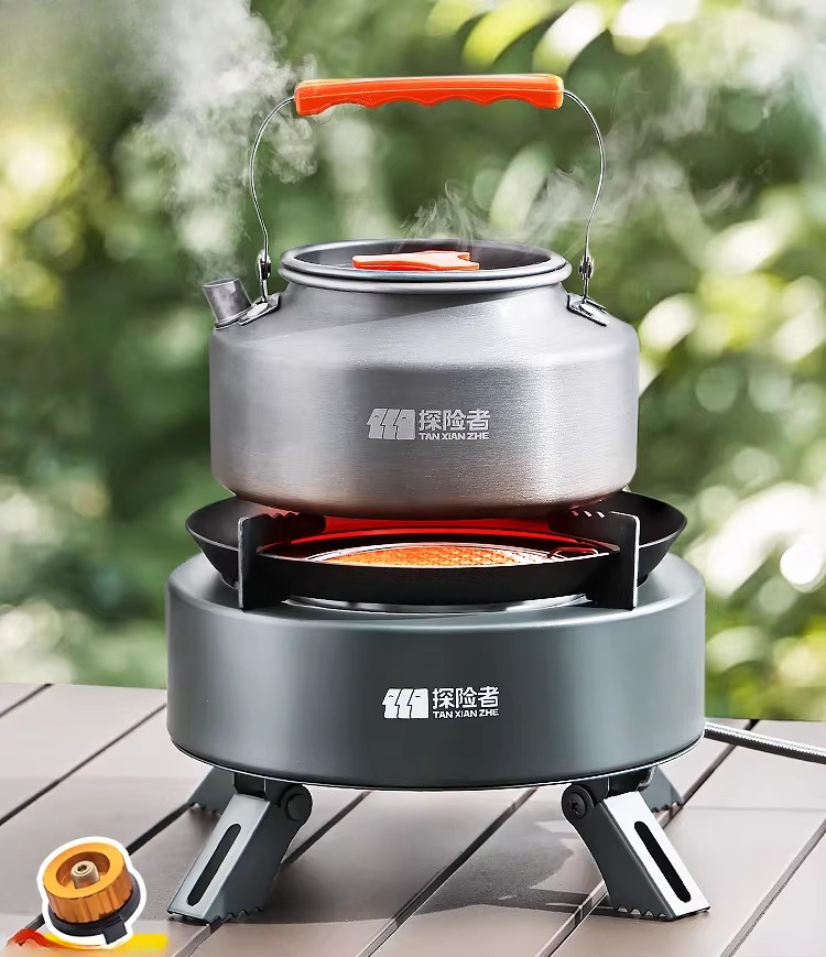 Camping Cooking Box Set - Estufa de Gas Portátil Desmontable para