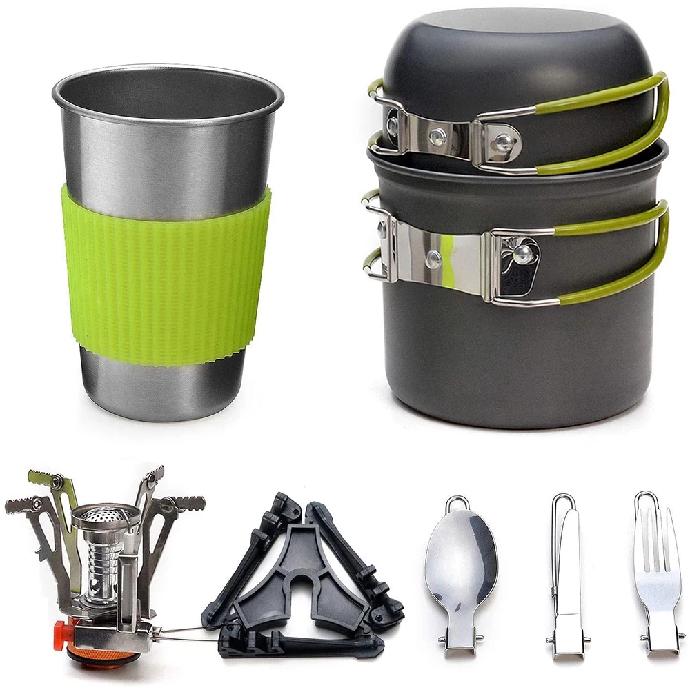 Camping Cooking Full Set - Kit de utensilios de cocina para