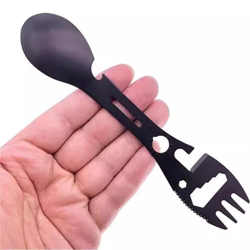 Camp Spork Set - Cuchara-Tenedor para Camping 10 en 1,