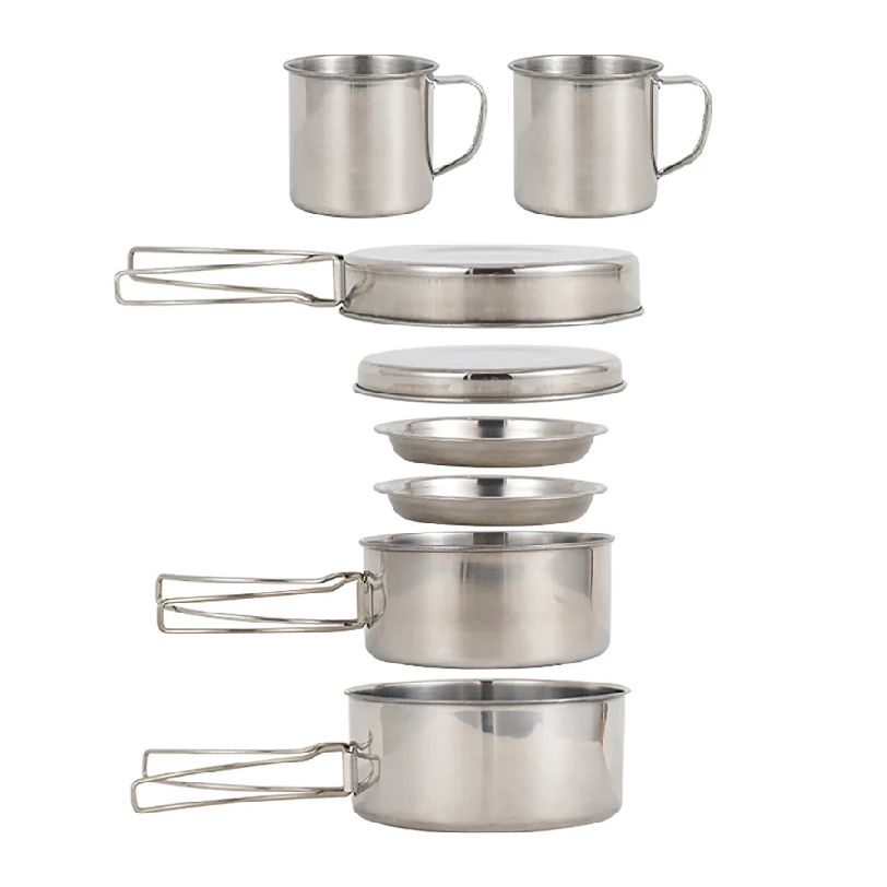 Juego de 8 Piezas de Utensilio - Camping Cooking Full Set reseña y precio