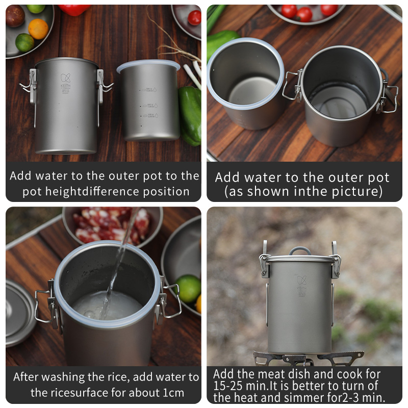 Olla para Arroz KEITH de Titan - Camping Cooking Tin reseña y precio