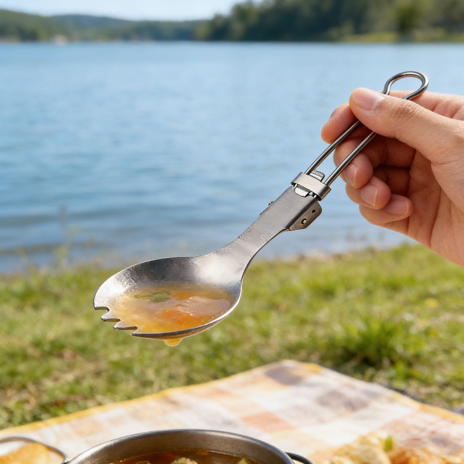 Juego de Cuchara y Tenedor de  - Camp Spork Set reseña y precio