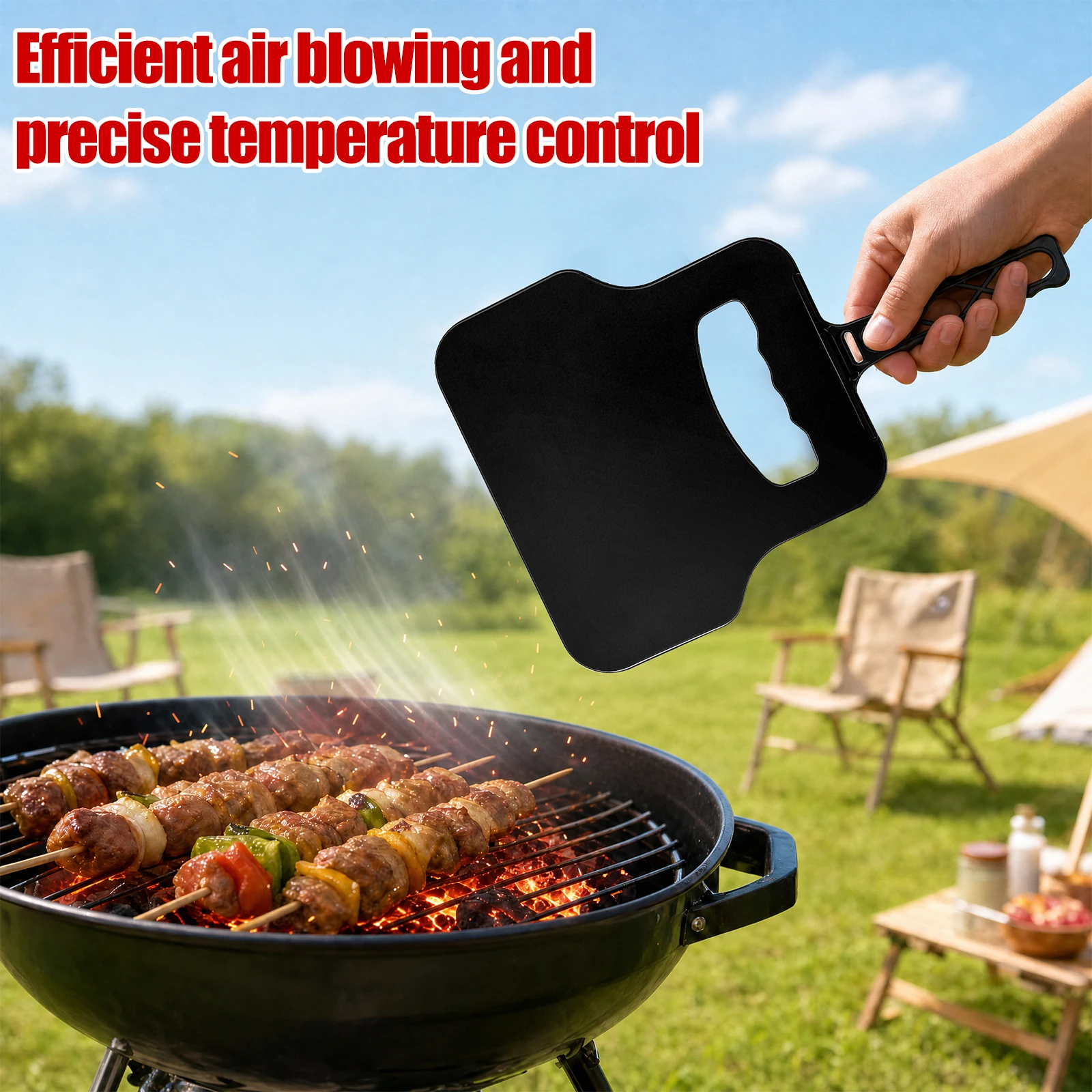 Ventilador Manual de Plástico, - Camping Cooking Portable reseña y precio