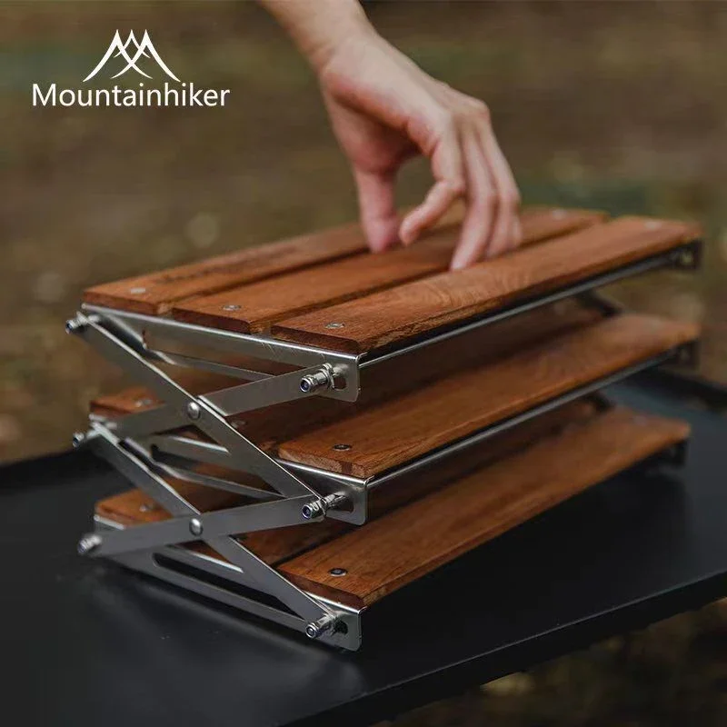 MOUNTAINHIKER Estante de Tres  - Camping Cooking Table Foldable reseña y precio