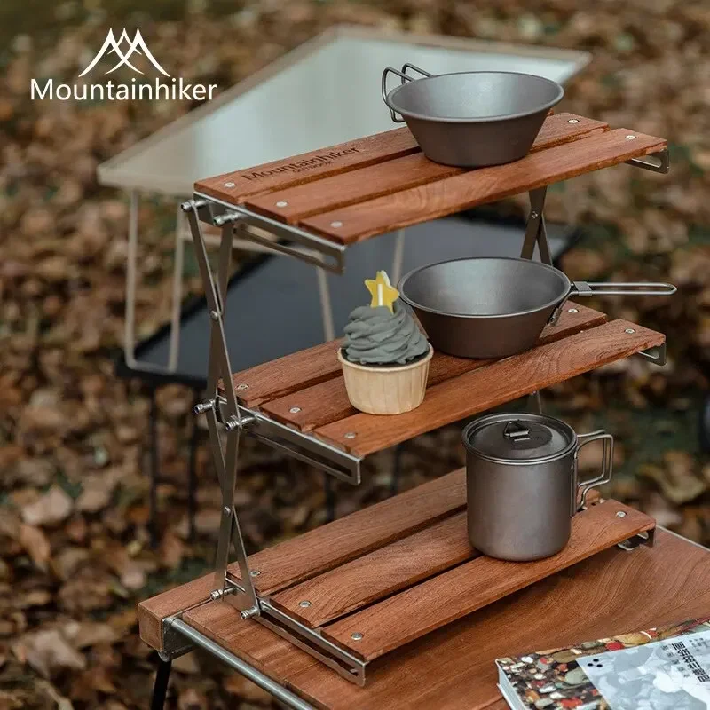 MOUNTAINHIKER Estante de Tres  - Camping Cooking Table Foldable reseña y precio