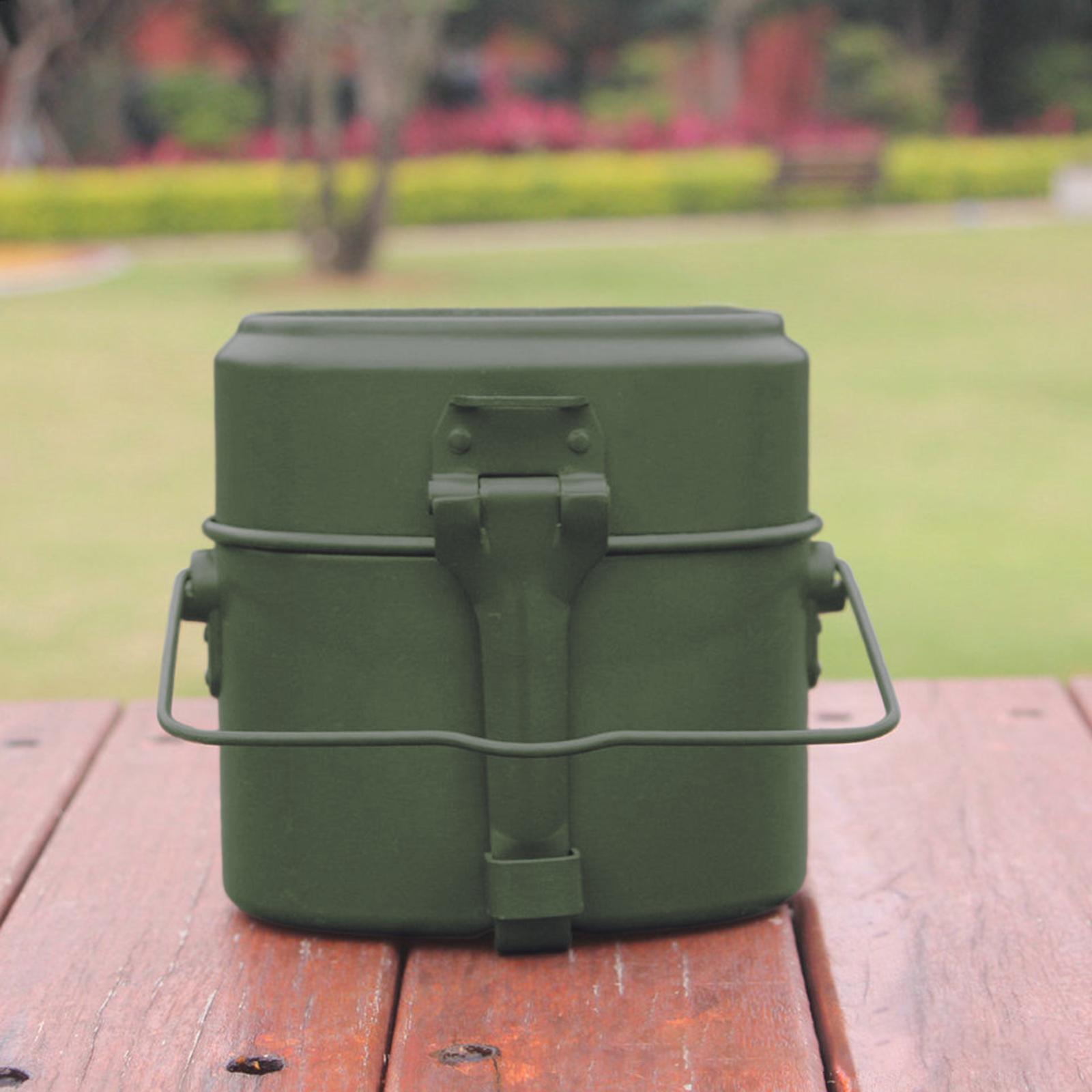 Juego de 3 piezas de ollas y s - Camping Cooking Box Set reseña y precio