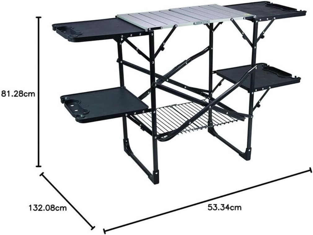 Mesa de cocina portátil plegab - Camping Cooking Portable reseña y precio