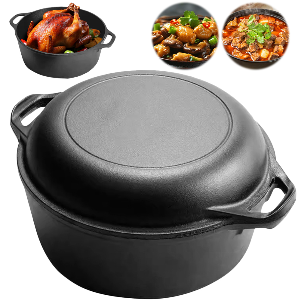 Olla Holandesa 2 en 1 de Hierr - Camping Cooking Wok reseña y precio