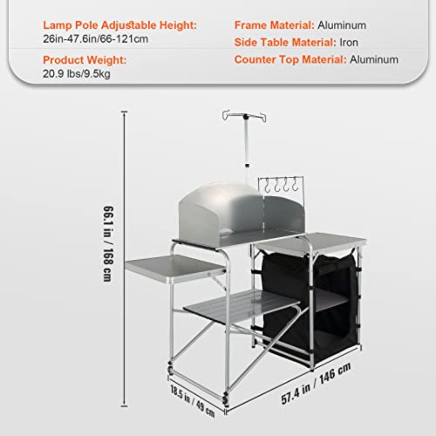 Mesa de Cocina para Camping, M - Camping Cooking Cupboard reseña y precio