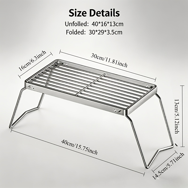 Soporte portátil plegable de a - Campfire Cooking reseña y precio