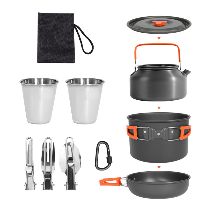Juego de utensilios de cocina  - Camping Cooking Set Ds 308 reseña y precio