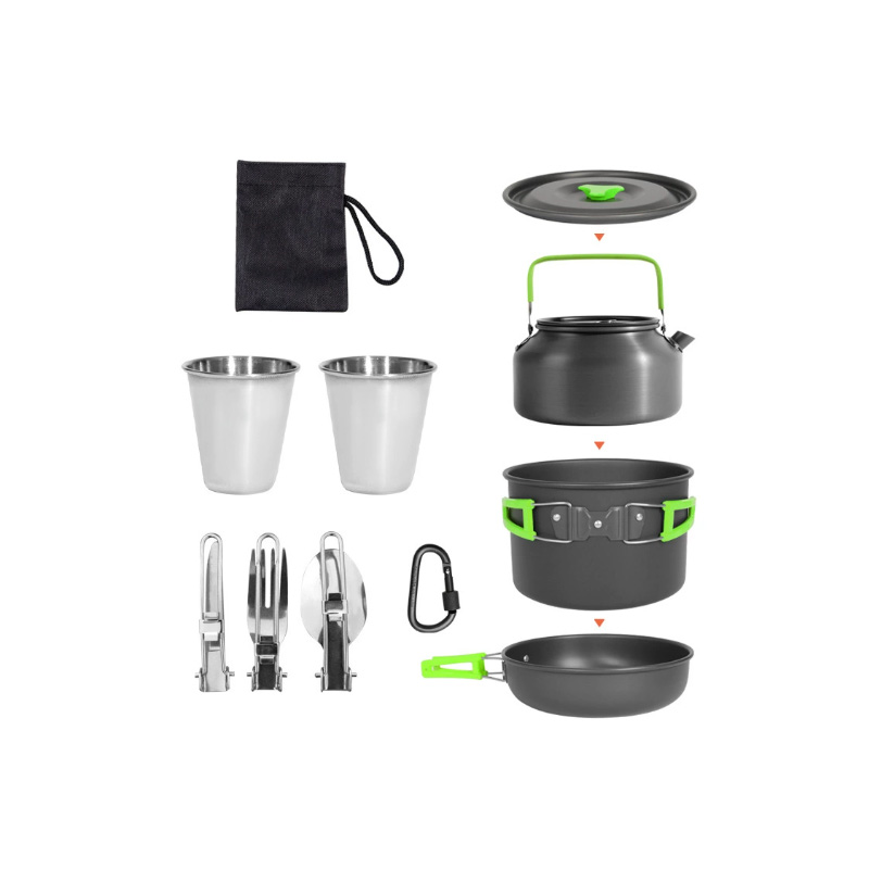 Juego de utensilios de cocina  - Camping Cooking Set Ds 308 reseña y precio