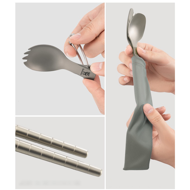 Cuchara de Titanio para Campin - Camp Spork Set reseña y precio