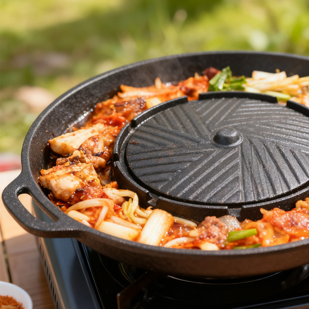 KOSUN Sartén para parrilla de  - Camping Cooking Portable reseña y precio