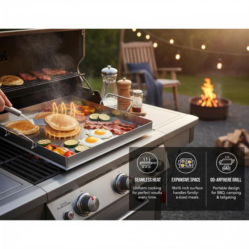 Plancha universal de superfici - Camping Cooking Wok reseña y precio