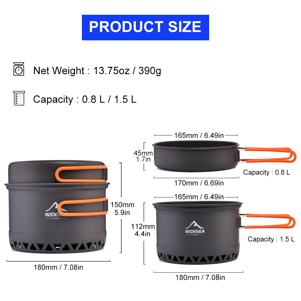 Widesea-utensilios de cocina p - Quechua Camping Cooking Set reseña y precio