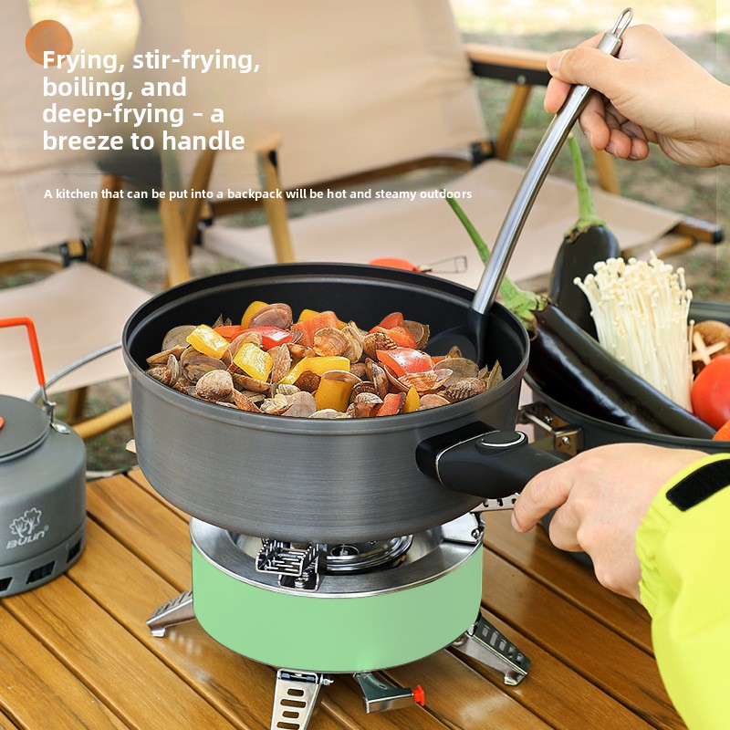 Sartén antiadherente Bulin 202 - Camping Cooking Wok reseña y precio