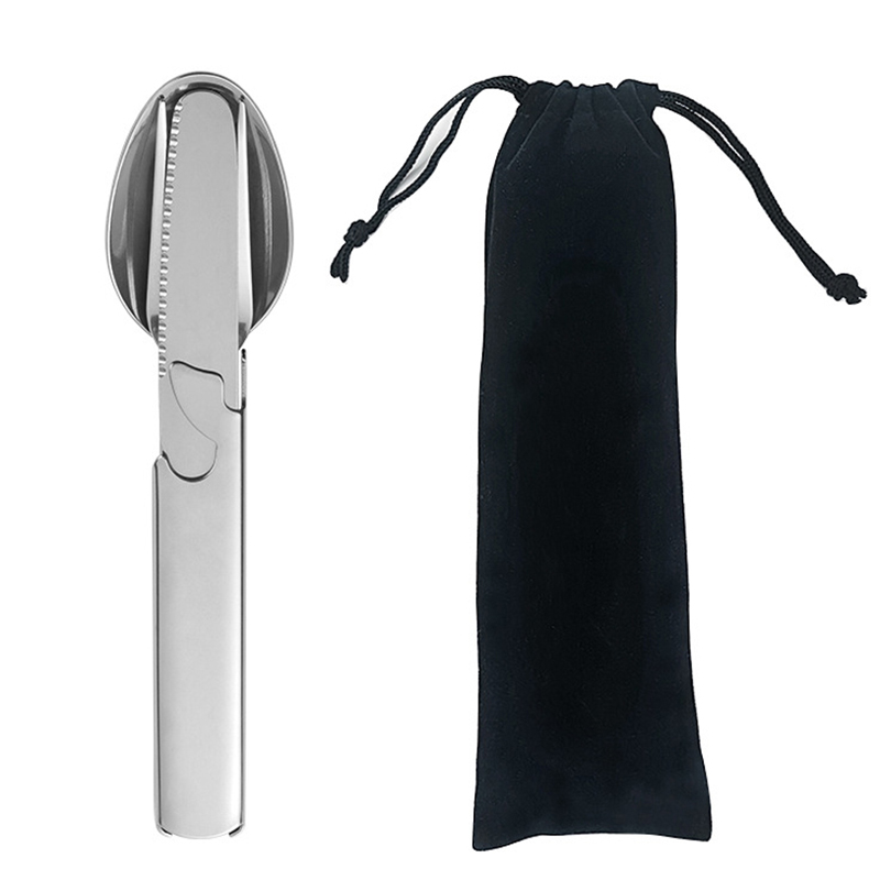 4 unids/set portátil de acero  - Camping Cooking Bundle reseña y precio