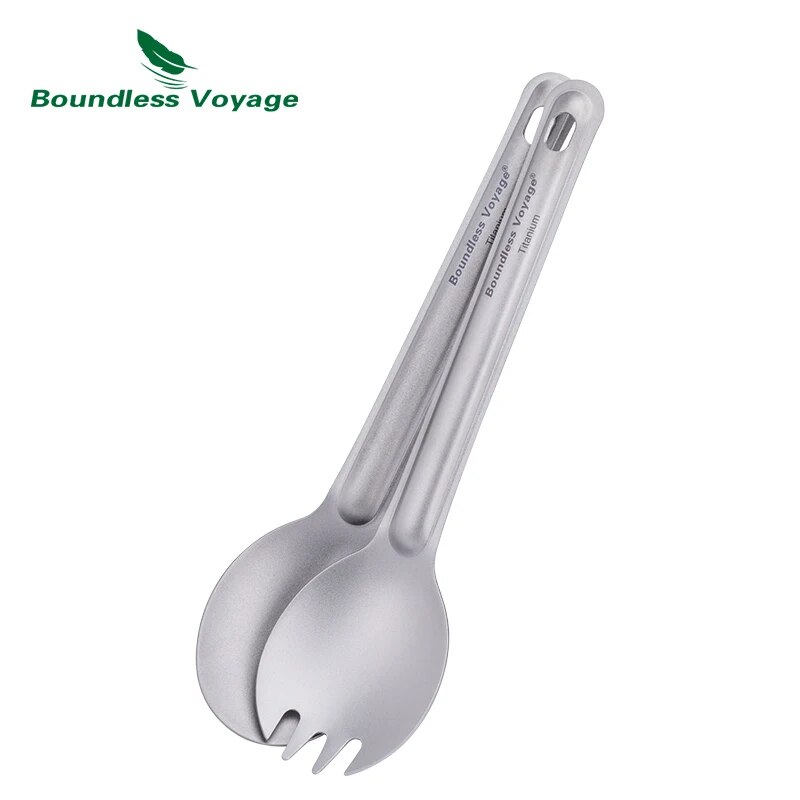 Cubiertos de titanio Boundless - Camp Spork Set reseña y precio