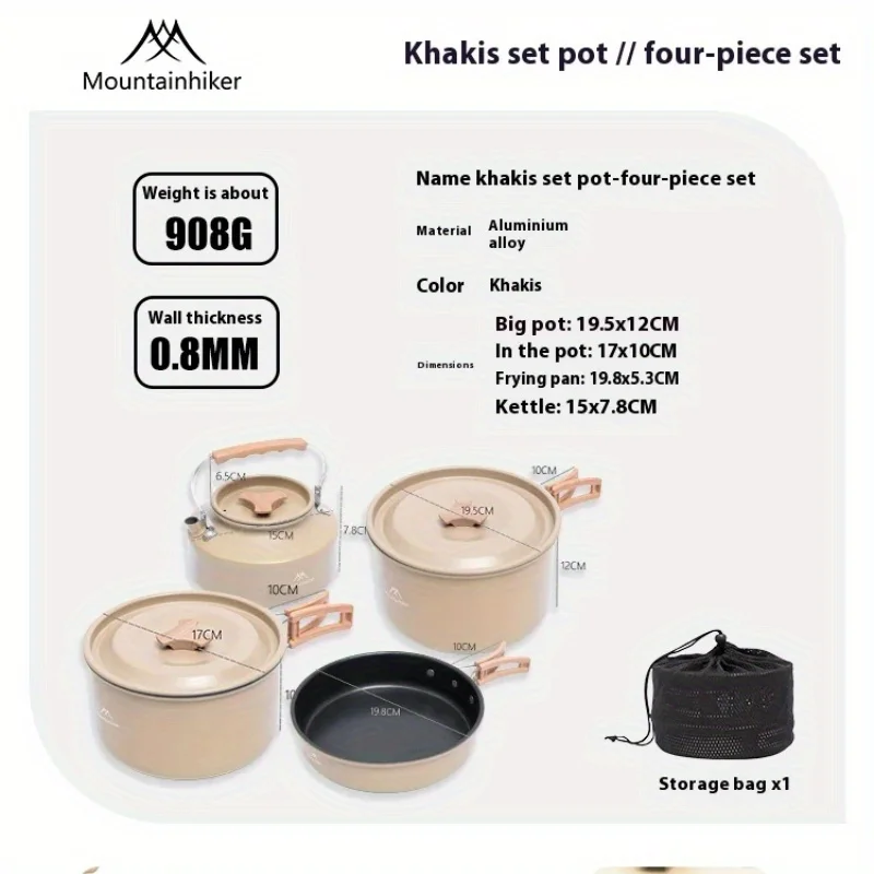 Mountainhiker nuevo juego olla - Camping Cooking Cupboard reseña y precio