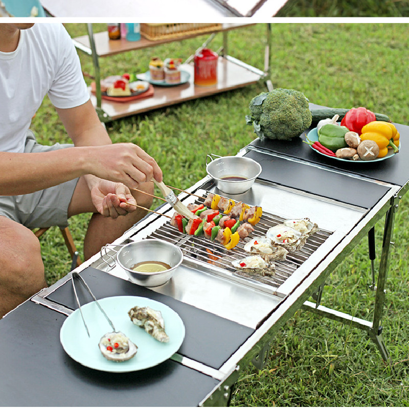 Estufa de barbacoa SmiloDon IG - Camping Cooking Table Foldable reseña y precio