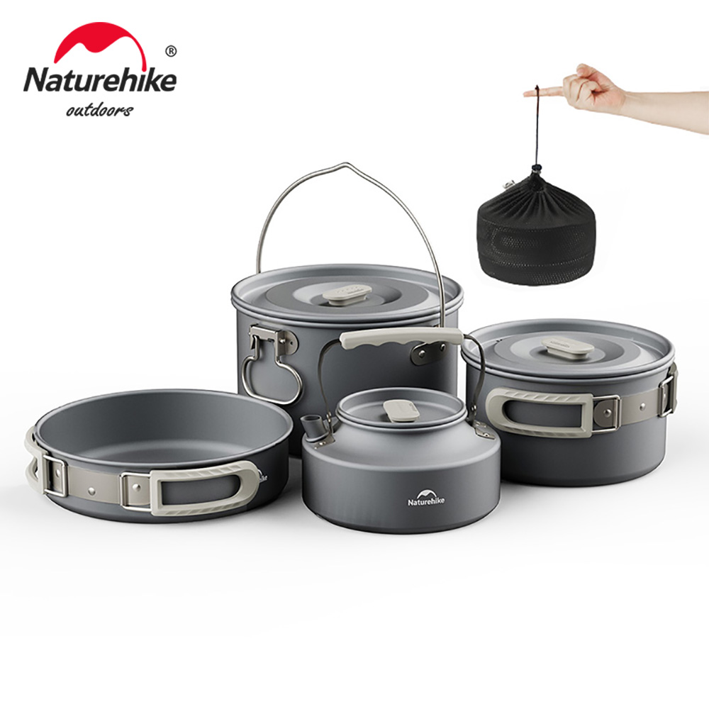 Naturehike-Kit de utensilios d - Quechua Camping Cooking Set reseña y precio