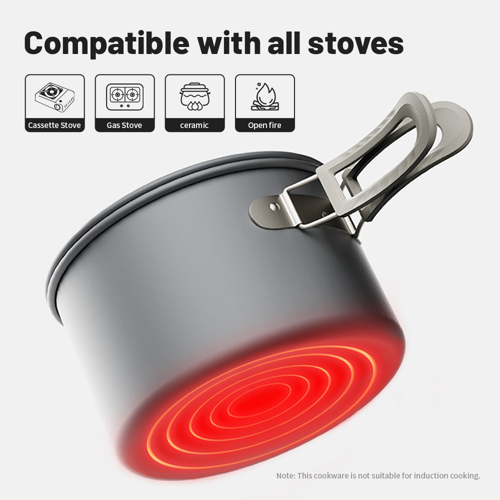 Naturehike-Kit de utensilios d - Quechua Camping Cooking Set reseña y precio