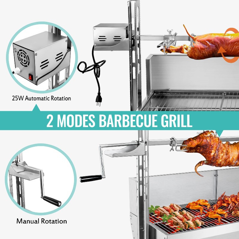 Parrilla de barbacoa 2 en 1, a - Camping Cooking Equipment Electric reseña y precio