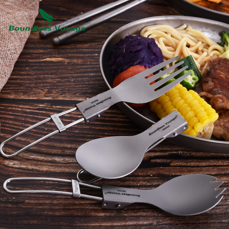 Cubiertos de titanio para acam - Camp Spork Set reseña y precio