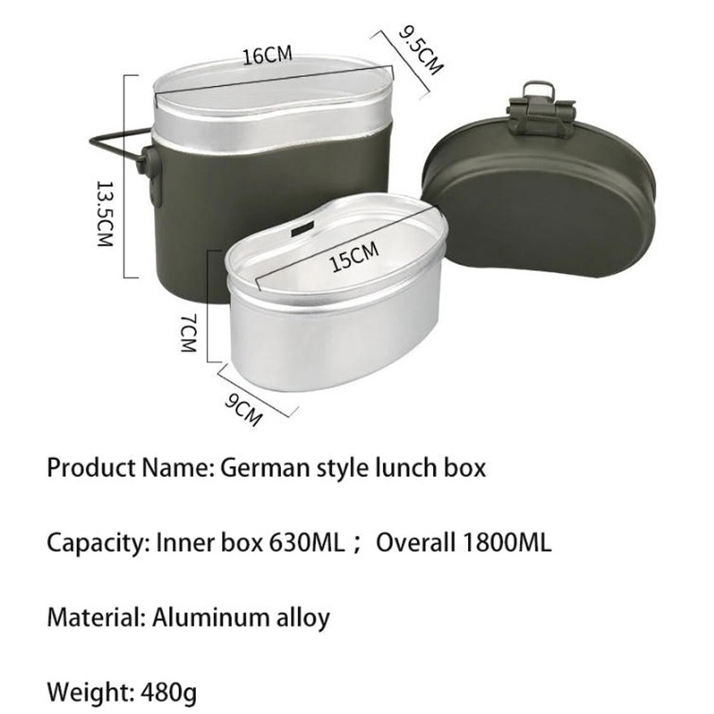 Juego de 3 Loncheras de Alumin - Camping Cooking Box Set reseña y precio