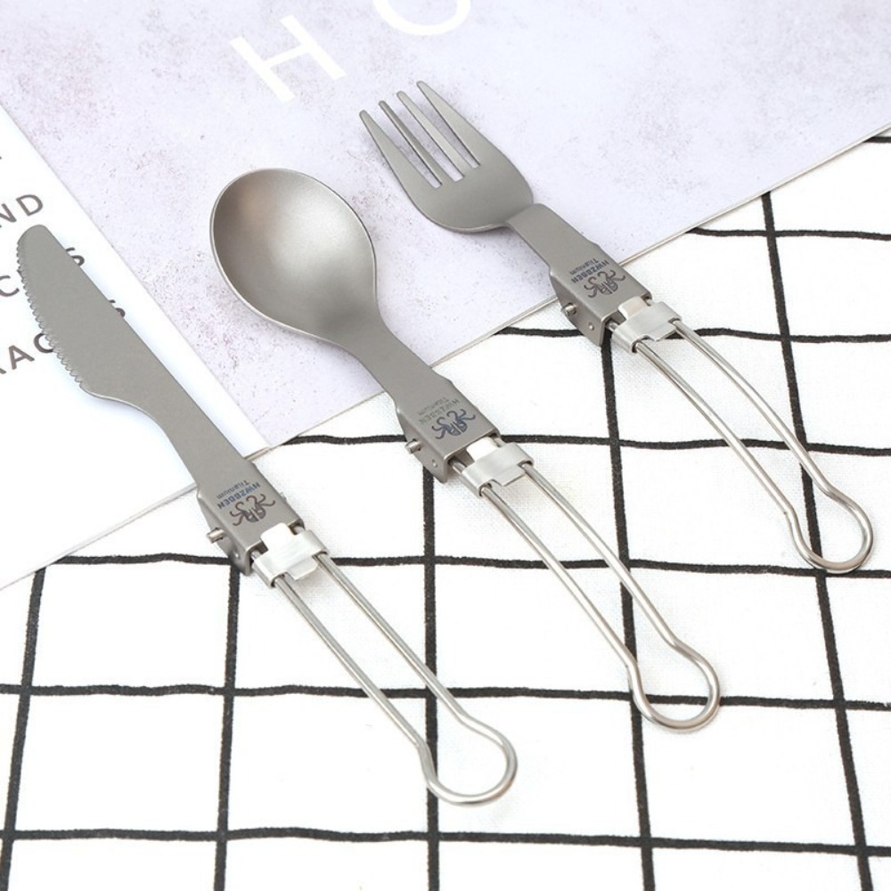 Deporte plegable de titanio me - Camp Spork Set reseña y precio