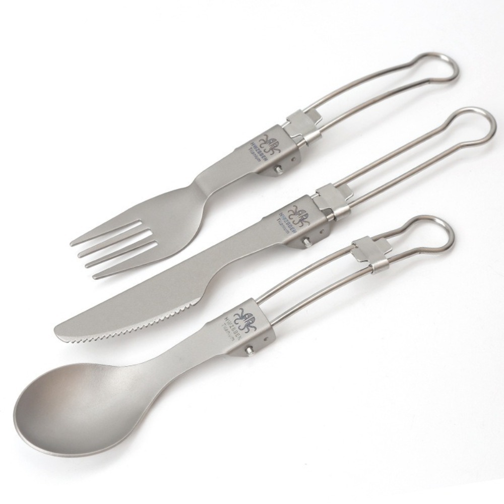 Deporte plegable de titanio me - Camp Spork Set reseña y precio