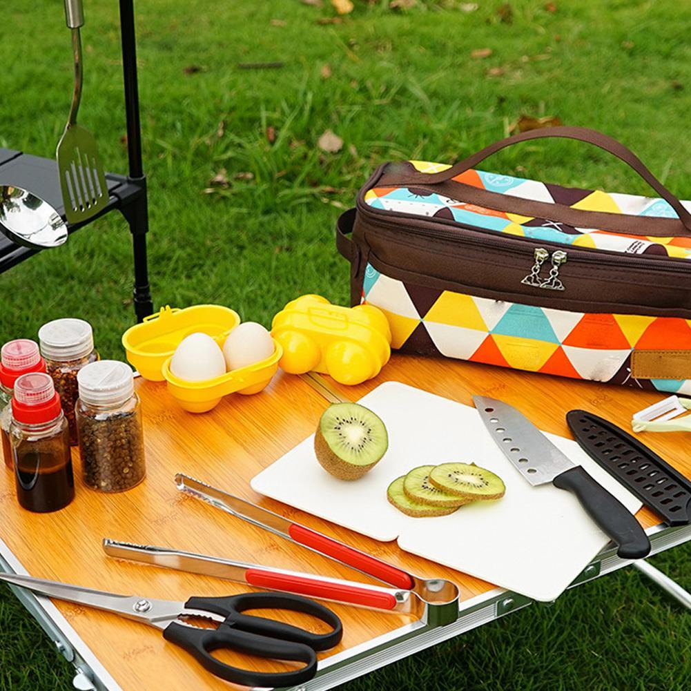 Caja de almacenamiento de huev - Camping Cooking Utensil Holder reseña y precio