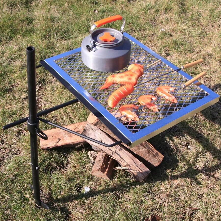 360 °   Parrilla Giratoria Aju - Campfire Cooking reseña y precio